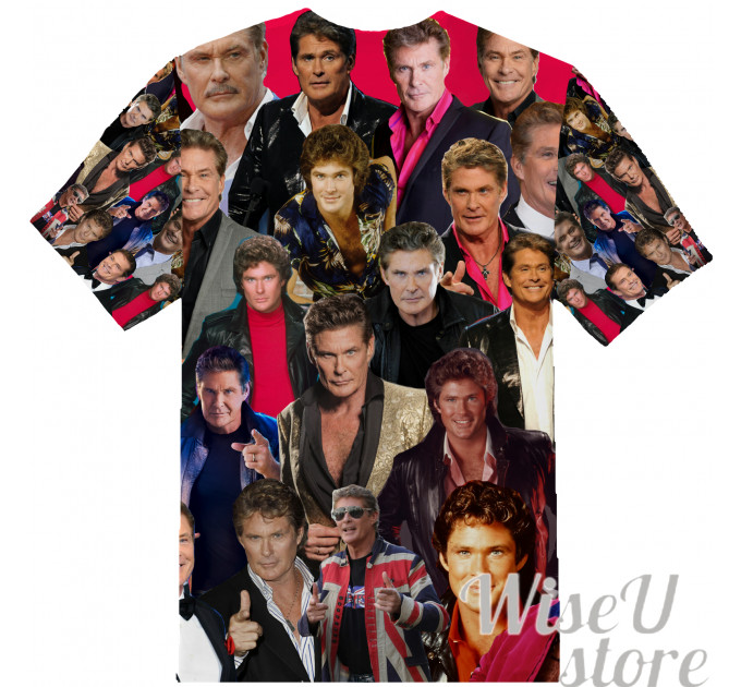 DAVID HASSELHOFF T-SHIRT Photo Collage shirt 3D