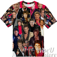 DAVID HASSELHOFF T-SHIRT Photo Collage shirt 3D