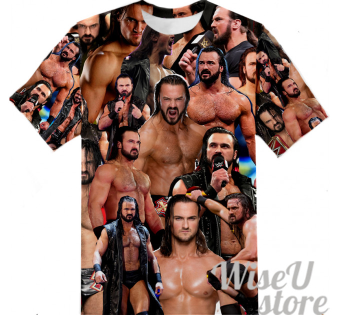 Drew McIntyre T-SHIRT Photo Collage shirt 3D