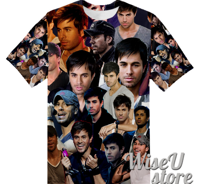 ENRIQUE IGLESIAS T-SHIRT Photo Collage shirt 3D