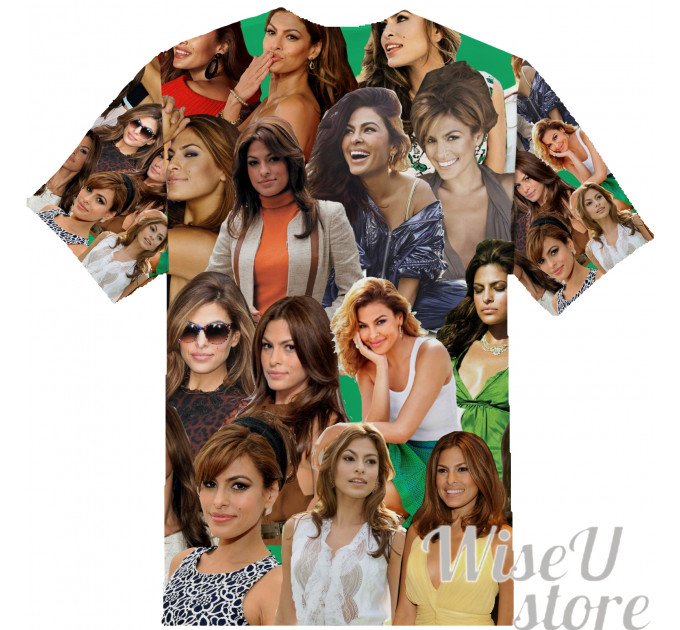 EVA MENDES T-SHIRT Photo Collage shirt 3D