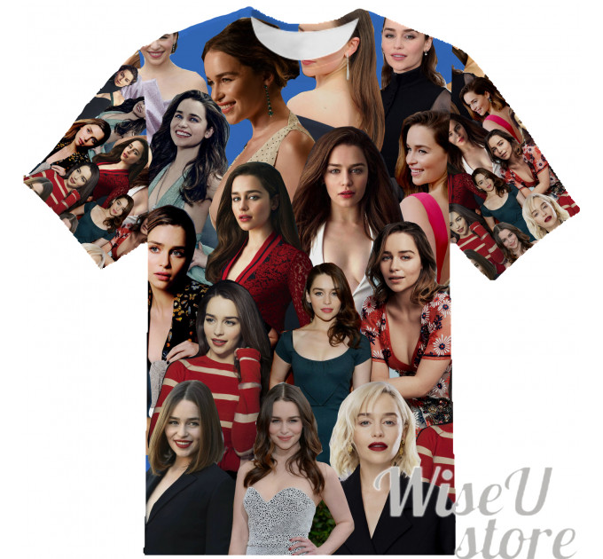 Emilia Clarke T-SHIRT Photo Collage shirt 3D