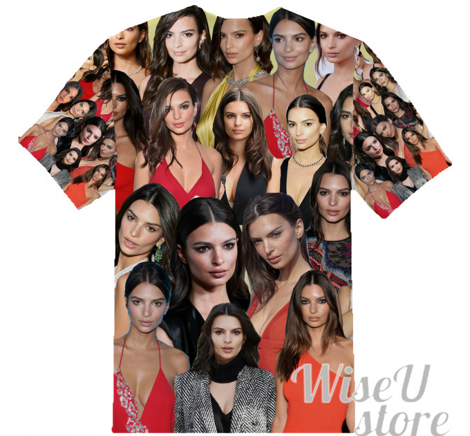 Emily Ratajkowski T-SHIRT Photo Collage shirt 3D