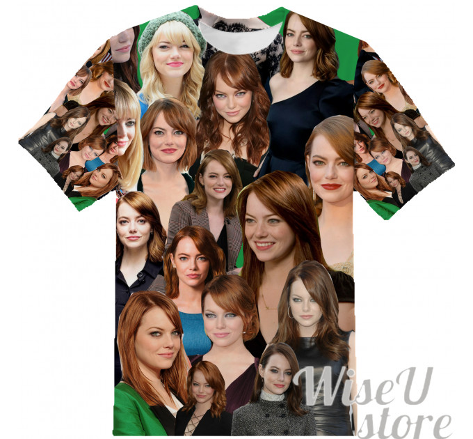 Emma Stone T-SHIRT Photo Collage shirt 3D