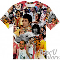 Freddie Mercury T-SHIRT Photo Collage shirt 3D