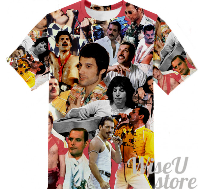 Freddie Mercury T-SHIRT Photo Collage shirt 3D