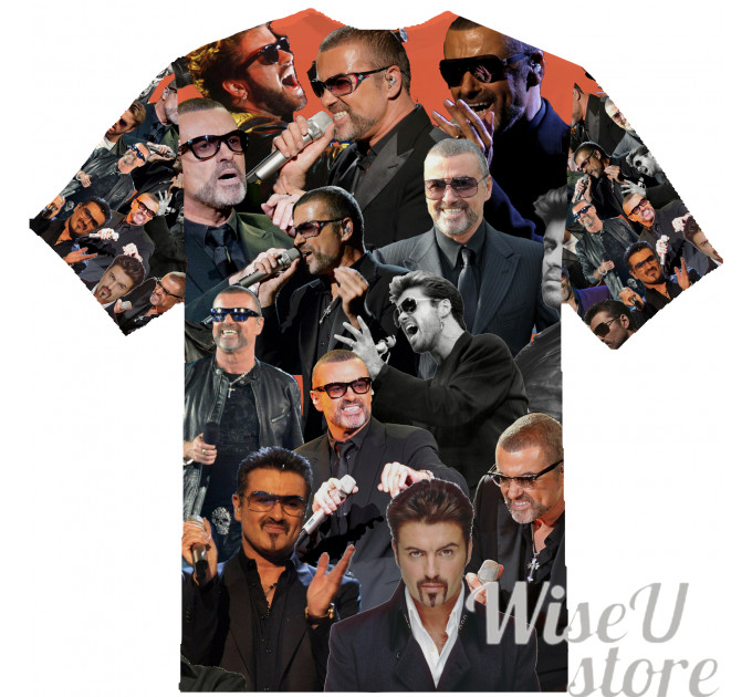 George Michael T-SHIRT Photo Collage shirt 3D