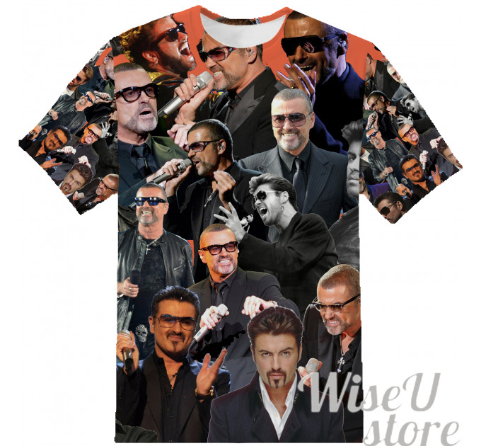 George Michael T-SHIRT Photo Collage shirt 3D