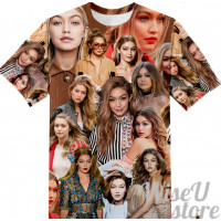 Gigi Hadid T-SHIRT Photo Collage shirt 3D