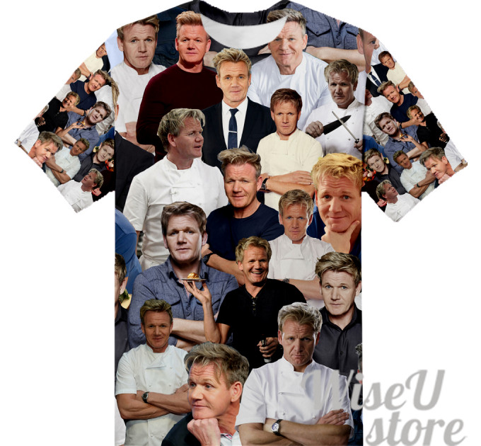 Gordon Ramsay T-SHIRT Photo Collage shirt 3D