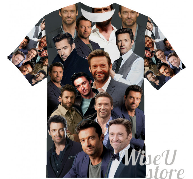 HUGH JACKMAN T-SHIRT Photo Collage shirt 3D