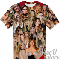 Heidi Klum T-SHIRT Photo Collage shirt 3D