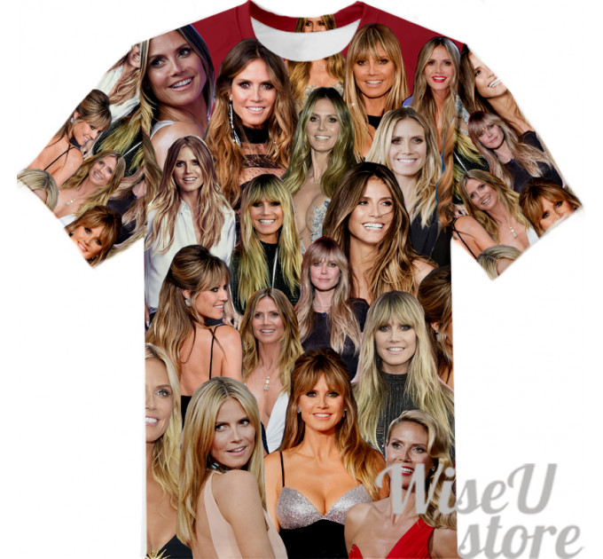 Heidi Klum T-SHIRT Photo Collage shirt 3D