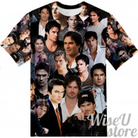 IAN SOMERHALDER T-SHIRT Photo Collage shirt 3D