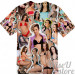 JADA STEVENS T-SHIRT Photo Collage shirt 3D