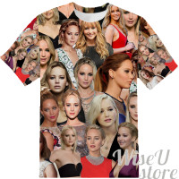 Jennifer Lawrence T-SHIRT Photo Collage shirt 3D