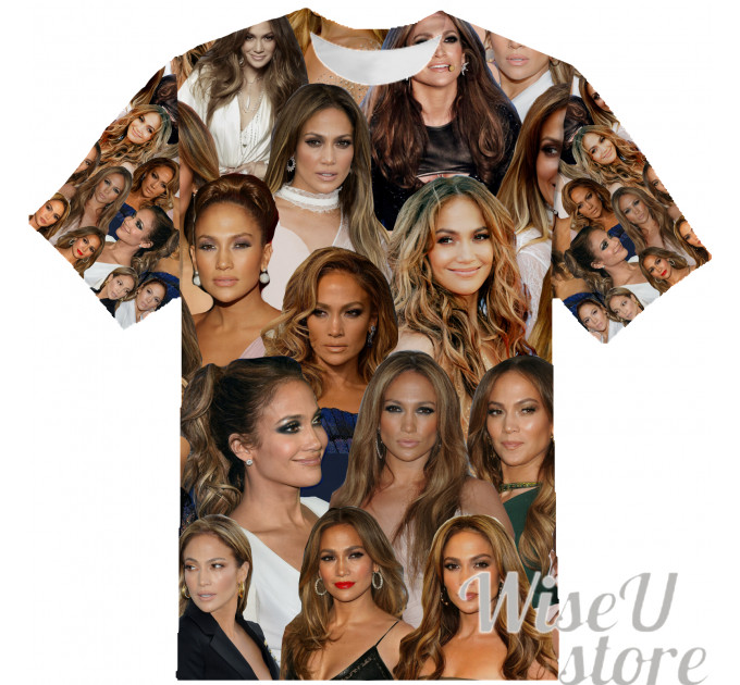 Jennifer Lopez T-SHIRT Photo Collage shirt 3D