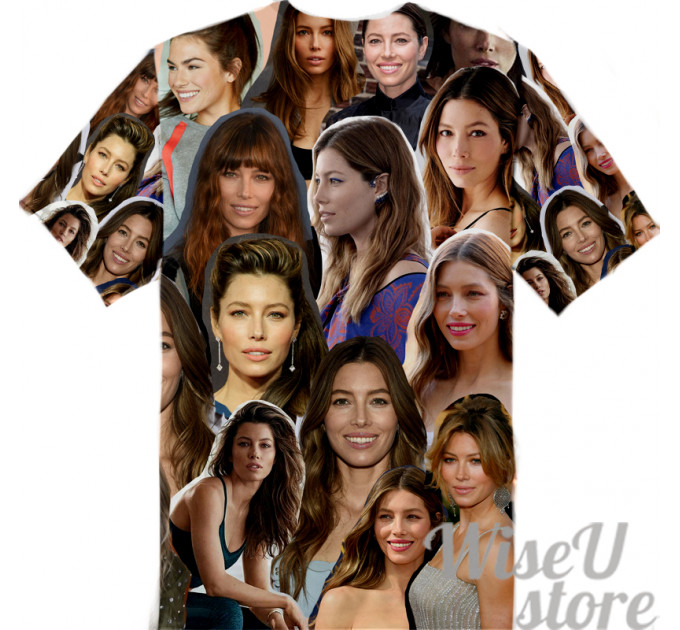 Jessica Biel T-SHIRT Photo Collage shirt 3D