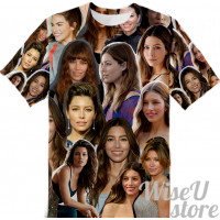 Jessica Biel T-SHIRT Photo Collage shirt 3D