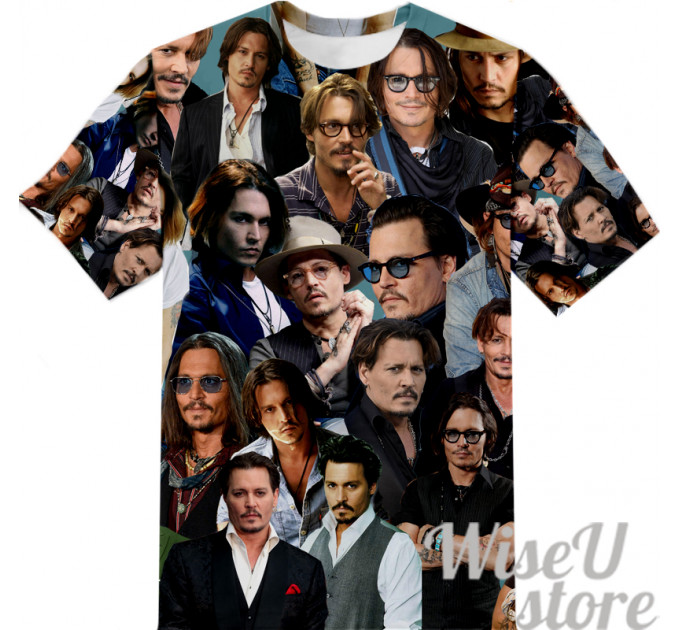 Johnny Depp T-SHIRT Photo Collage shirt 3D