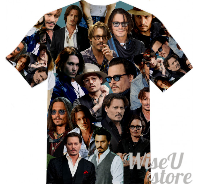 Johnny Depp T-SHIRT Photo Collage shirt 3D