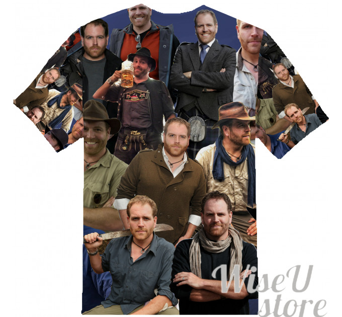 Josh Gates T-SHIRT Photo Collage shirt 3D
