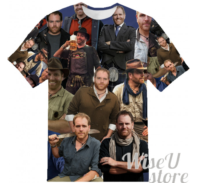 Josh Gates T-SHIRT Photo Collage shirt 3D