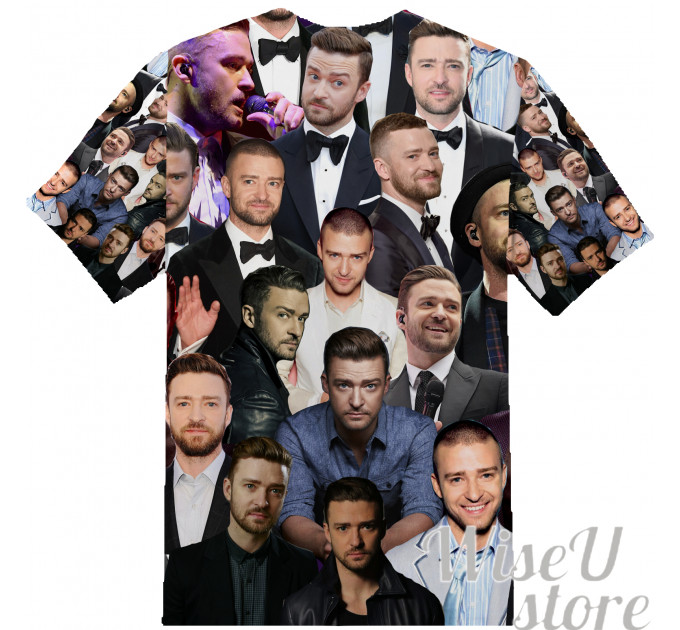 Justin Timberlake T-SHIRT Photo Collage shirt 3D