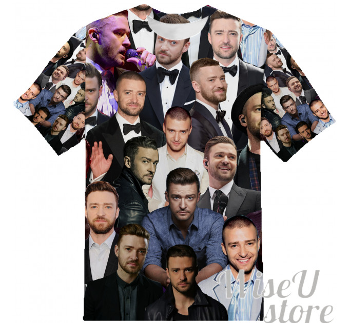 Justin Timberlake T-SHIRT Photo Collage shirt 3D