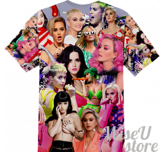 KATY PERRY T-SHIRT Photo Collage shirt 3D