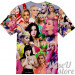 KATY PERRY T-SHIRT Photo Collage shirt 3D