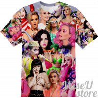 KATY PERRY T-SHIRT Photo Collage shirt 3D