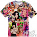 KATY PERRY T-SHIRT Photo Collage shirt 3D