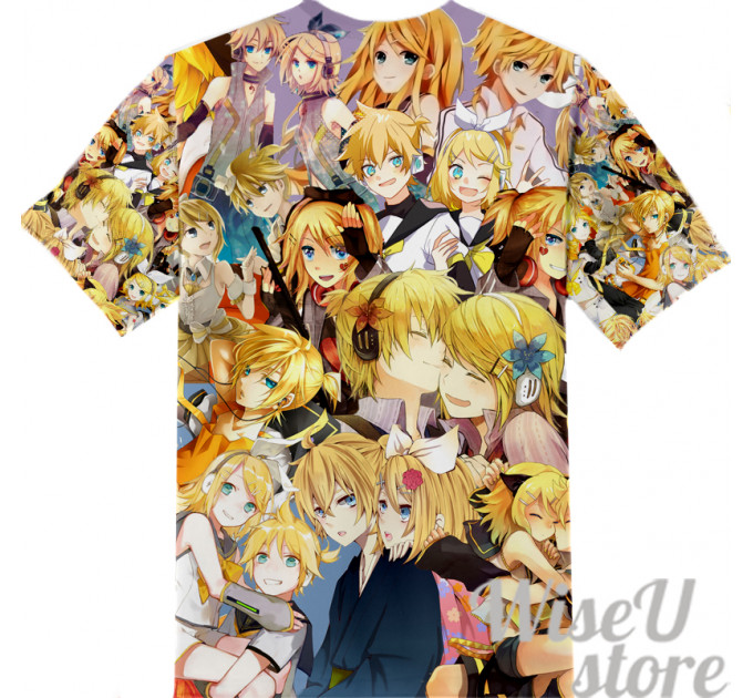 Kagamine Len and Rin T-SHIRT Photo Collage shirt 3D