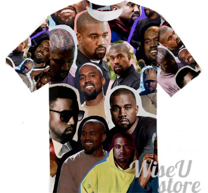 Kanye West T-SHIRT Photo Collage shirt 3D