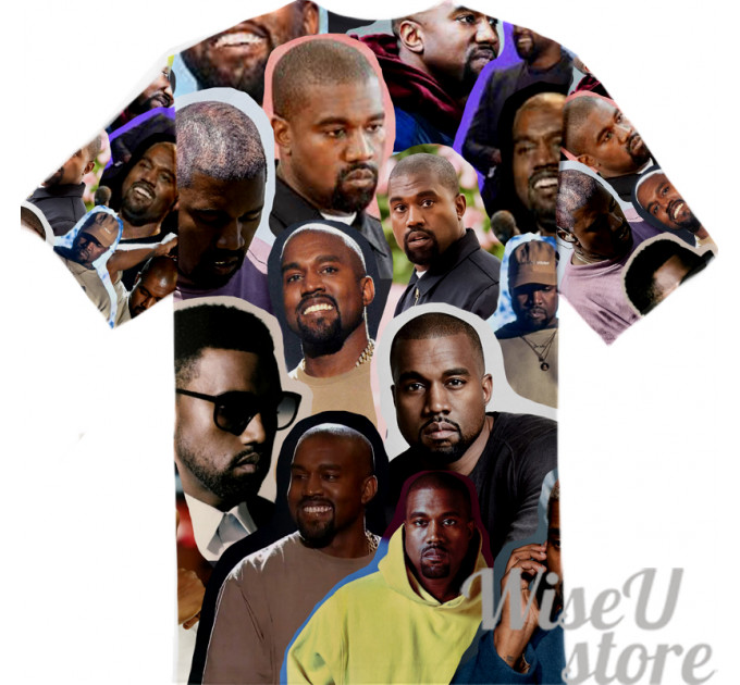 Kanye West T-SHIRT Photo Collage shirt 3D