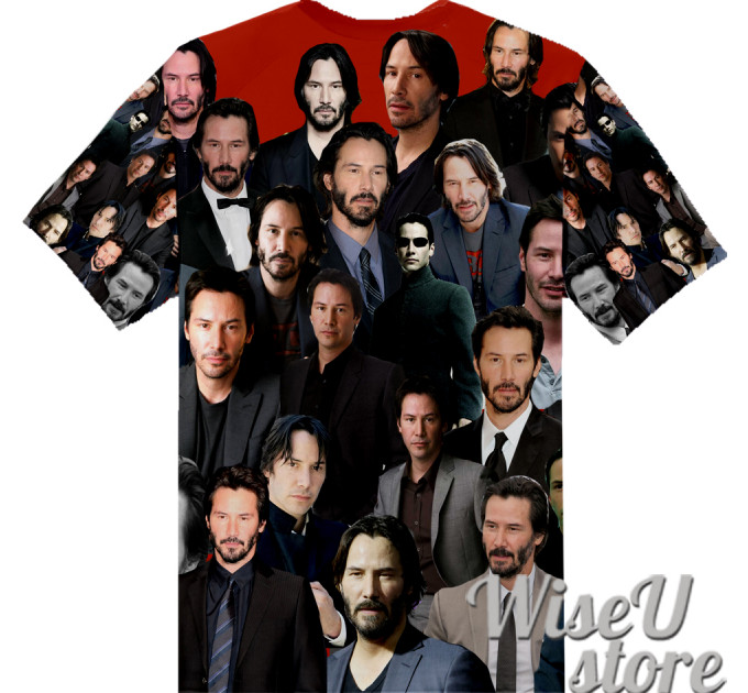 Keanu Reeves T-SHIRT Photo Collage shirt 3D