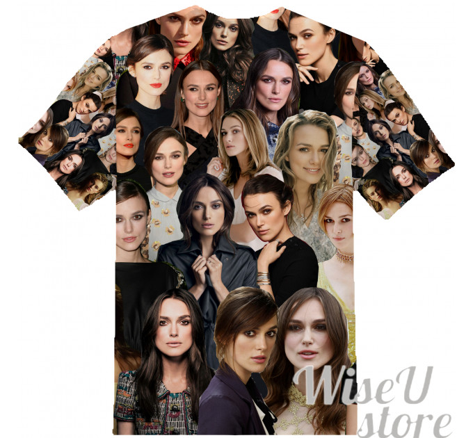 Keira Knightley T-SHIRT Photo Collage shirt 3D