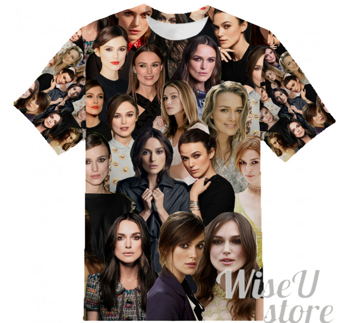 Keira Knightley T-SHIRT Photo Collage shirt 3D