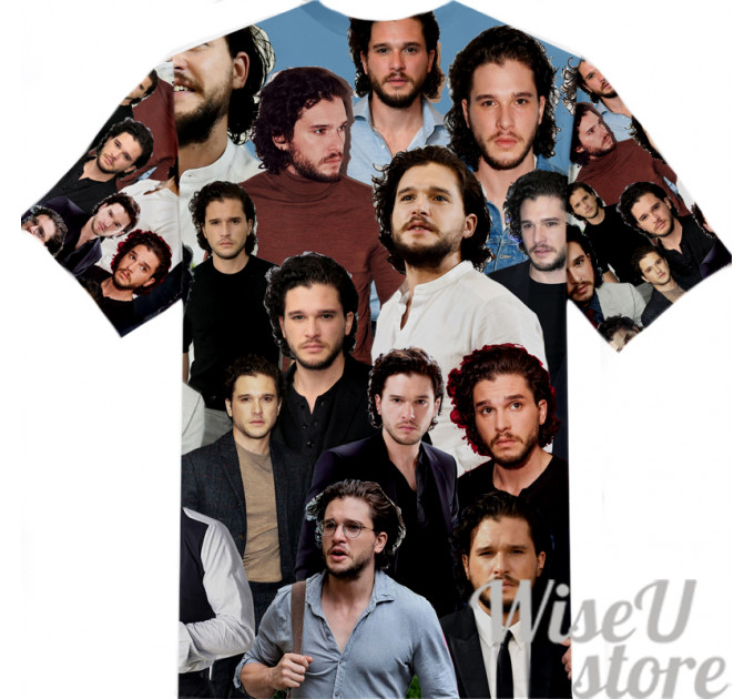 Kit Harington T-SHIRT Photo Collage shirt 3D