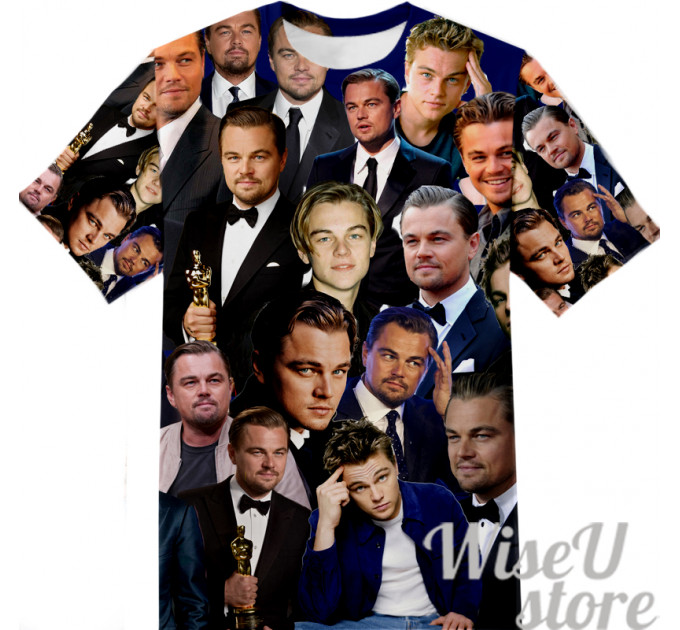 LEONARDO DICAPRIO T-SHIRT Photo Collage shirt 3D