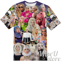 Lady Gaga T-SHIRT Photo Collage shirt 3D