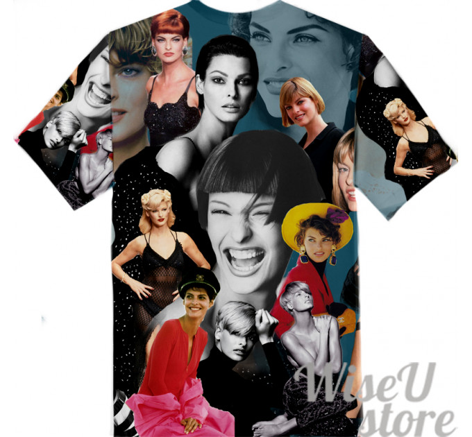 Linda Evangelista T-SHIRT Photo Collage shirt 3D