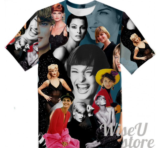 Linda Evangelista T-SHIRT Photo Collage shirt 3D