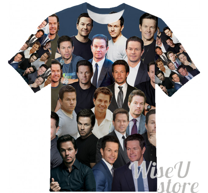 MARK WAHLBERG T-SHIRT Photo Collage shirt 3D