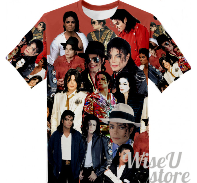 MICHAEL JACKSON T-SHIRT Photo Collage shirt 3D