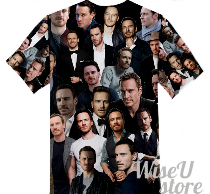 Michael Fassbender T-SHIRT Photo Collage shirt 3D