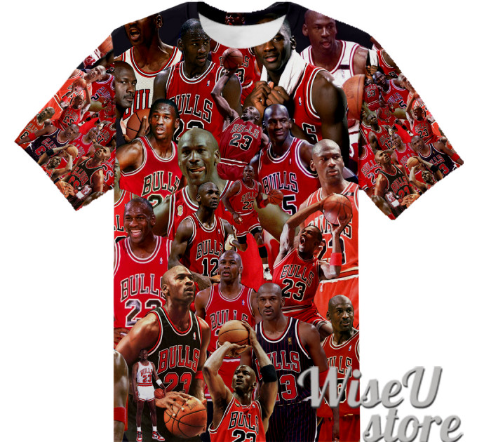 Michael Jordan T-SHIRT Photo Collage shirt 3D