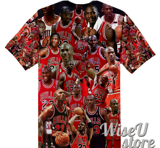 Michael Jordan T-SHIRT Photo Collage shirt 3D