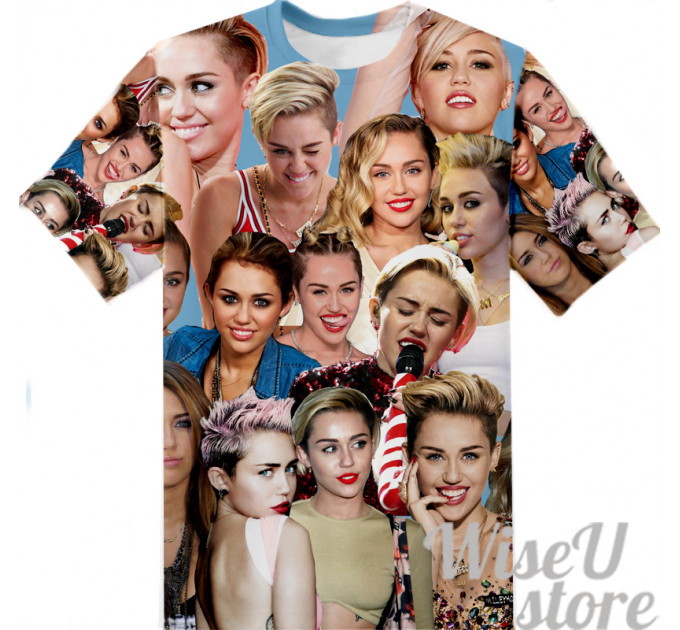 Miley Cyrus T-SHIRT Photo Collage shirt 3D